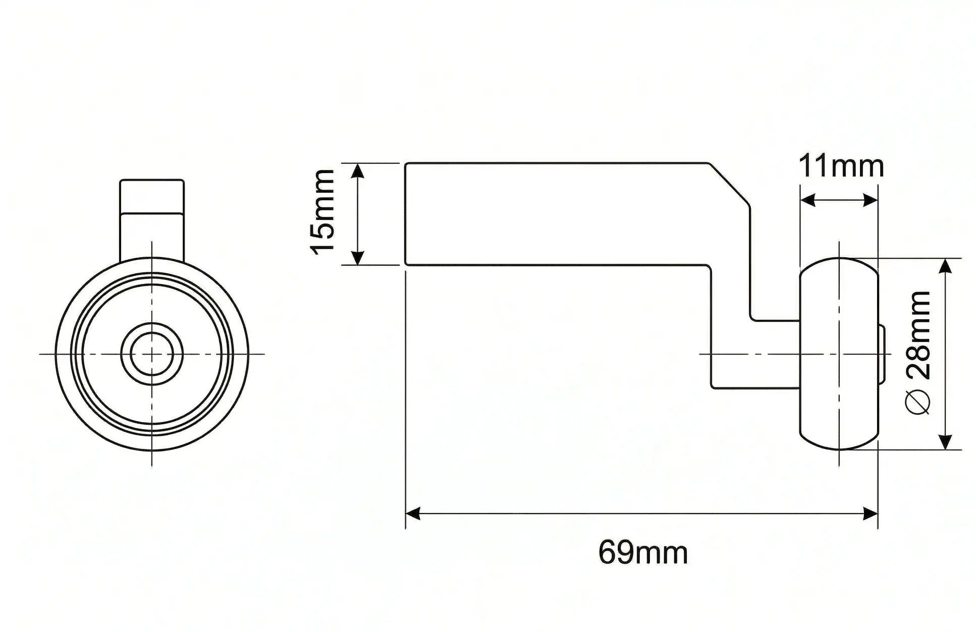 Rolka dolna drzwi roletowych łamana 0525060